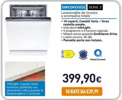 Bosch - SMV2HVX02E Serie 2 Lavastoviglie Da Incasso A Scomparsa Totale Bosch - SMV2HVX02E Serie 2 Lavastoviglie Da Incasso A Scomparsa Totale