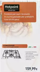 Hotpoint - PCN642IXHAR Piano Cottura A Gas In Acciaio Hotpoint - PCN642IXHAR Piano Cottura A Gas In Acciaio