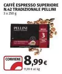 Pellini - Caffè Espresso Superiore N.42 Tradizionale Pellini - Caffè Espresso Superiore N.42 Tradizionale
