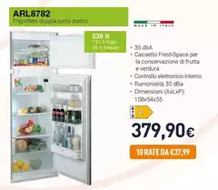 Ignis - ARL8782 Frigorifero Doppia Porta Statico