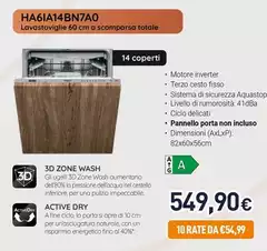 Hotpoint - HA6IA14BN7A0 Lavastoviglie 60 Cm A Scomparsa Totale Hotpoint - HA6IA14BN7A0 Lavastoviglie 60 Cm A Scomparsa Totale