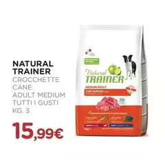 Natural Trainer - Crocchette Cane Adult Medium Natural Trainer - Crocchette Cane Adult Medium