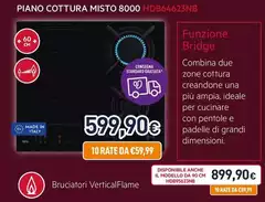 Aeg - HDB64623NB Nero Da Incasso 60 Cm Combi 4 Fornello(i)