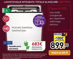 Aeg - Lavastoviglie Integrata Totale Glasscare FSE77707P