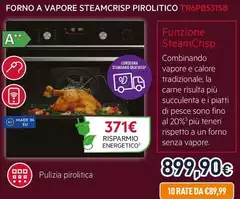 Aeg - Forno A Vapore Steamcrisp Pirolitico TR6PB531SB
