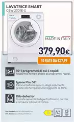 Candy - Smart CBW 27D1E-S Lavatrice Caricamento Frontale 7 Kg 1200 Giri/min Bianco Candy - Smart CBW 27D1E-S Lavatrice Caricamento Frontale 7 Kg 1200 Giri/min Bianco