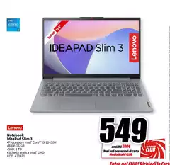 Lenovo - Notebook Ideapad Slim 3 Lenovo - Notebook Ideapad Slim 3