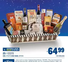 Tre Marie - 23/ Cesto Tre Marie - 23/ Cesto