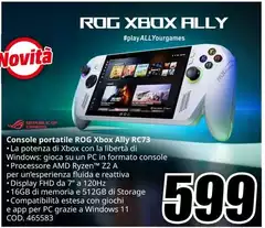 Console Portatile Rog Xbox Ally Rc73 Console Portatile Rog Xbox Ally Rc73