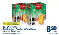 Balocco - Tanti Auguri Pandoro/Panettone Balocco - Tanti Auguri Pandoro/Panettone
