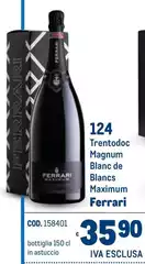 Ferrari - 124 Trentodoc Magnum Blanc De Blancs Maximum Ferrari - 124 Trentodoc Magnum Blanc De Blancs Maximum