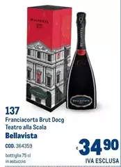 Bellavista - Franciacorta Brut Docg Teatro Alla Scala Bellavista - Franciacorta Brut Docg Teatro Alla Scala