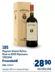 Frescobaldi - Magnum Chianti Rufina Riserva DOCG Nipozzano Toscana Frescobaldi - Magnum Chianti Rufina Riserva DOCG Nipozzano Toscana