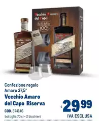 Riserva - Confezione Regalo Amaro 37,5° Vecchio Amaro Del Capo Riserva - Confezione Regalo Amaro 37,5° Vecchio Amaro Del Capo