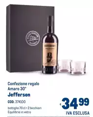 Jefferson - Confezione Regalo Amaro 30° Jefferson - Confezione Regalo Amaro 30°