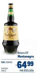 Montenegro - Amaro 23° Montenegro - Amaro 23°