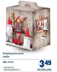 Scatola Porta Torta Media Scatola Porta Torta Media