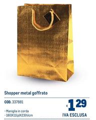 Shopper Metal Goffrato