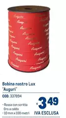 Lux - Bobina Nastro  "Augurri"