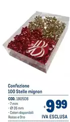 Oro - Confezione 100 Stelle Mignon Oro - Confezione 100 Stelle Mignon