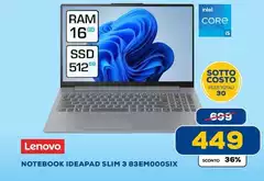 Lenovo - Notebook Ideapad Slim 3 83EM000SIX Lenovo - Notebook Ideapad Slim 3 83EM000SIX