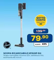 Hoover - Scopa Ricaricabile HFG10P 011 Hoover - Scopa Ricaricabile HFG10P 011