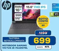 HP - Notebook Gaming 15-FA1057NL HP - Notebook Gaming 15-FA1057NL