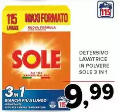 Sole - Detersivo Lavatrice In Polvere