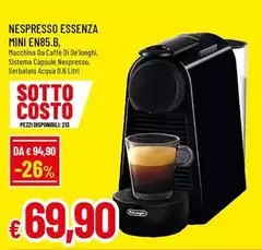 Nespresso - Essenza Mini EN85.B Nespresso - Essenza Mini EN85.B