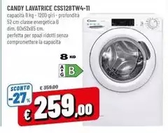 Candy - Lavatrice CSS128TW4-11