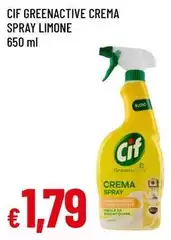 Cif - Greenactive Crema Spray Limone Cif - Greenactive Crema Spray Limone