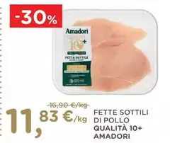 Amadori - Fette Sottili Di Pollo Qualità 10+ Amadori - Fette Sottili Di Pollo Qualità 10+