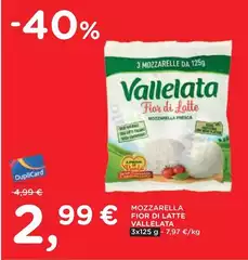 Vallelata - Mozzarella Fior Di Latte Vallelata - Mozzarella Fior Di Latte