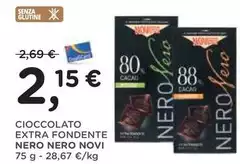 Novi - Cioccolato Extra Fondente Nero Nero