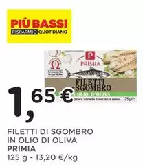 Primia - Filetti Di Sgombro In Olio Di Oliva Primia - Filetti Di Sgombro In Olio Di Oliva