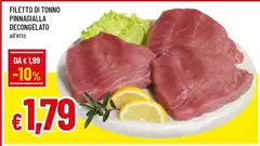 Filetto Di Tonno Pinnagialla Decongelato Filetto Di Tonno Pinnagialla Decongelato