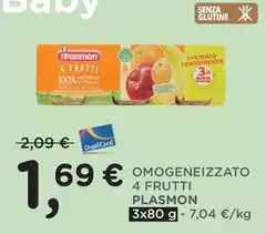 Plasmon - Omogeneizzato 4 Frutti Plasmon - Omogeneizzato 4 Frutti