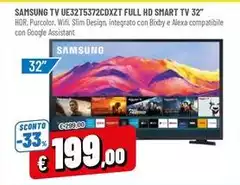 Samsung - Tv UE32T5372CDXZT Full Hd Smart Tv 32" Samsung - Tv UE32T5372CDXZT Full Hd Smart Tv 32"