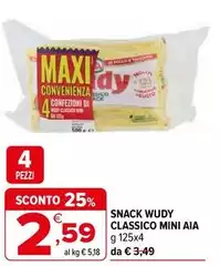 Aia - Snack Wudy Classico Mini Aia - Snack Wudy Classico Mini