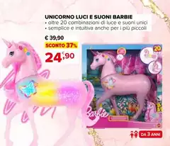 Barbie - Unicorno Luci E Suoni