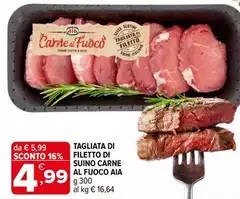 Aia - Tagliata Di Filetto Di Suino Carne Al Fuoco Aia - Tagliata Di Filetto Di Suino Carne Al Fuoco