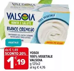 Valsoia - Yosoi 100% Vegetale Valsoia - Yosoi 100% Vegetale