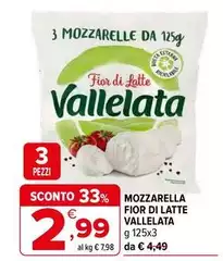 Vallelata - Mozzarella Fior Di Latte Vallelata - Mozzarella Fior Di Latte