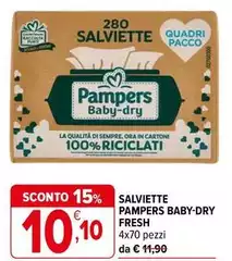 Pampers - Salviette Baby-Dry Fresh Pampers - Salviette Baby-Dry Fresh