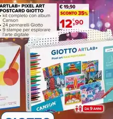 Giotto - Artlab+ Pixel Art Postcard Giotto - Artlab+ Pixel Art Postcard