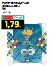 Ari - Piatti Piani/Fondi Riutilizzabili Ari - Piatti Piani/Fondi Riutilizzabili