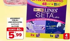 Lines - Assorbenti Con Ali Seta Ultra Lines - Assorbenti Con Ali Seta Ultra