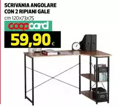 Scrivania Angolare Con 2 Ripiani Gale Scrivania Angolare Con 2 Ripiani Gale