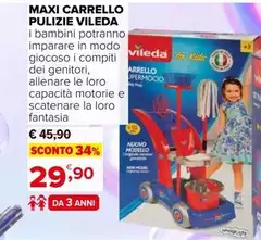 Vileda - Maxi Carrello Pulizie