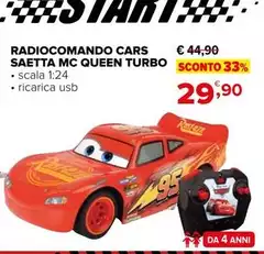 Cars - Radiocomando Saetta Mc Queen Turbo Cars - Radiocomando Saetta Mc Queen Turbo